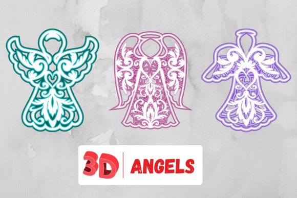 3D Angels SVG Bundle: Creative Fuel for Crafters, Designers, and Small Business Owners