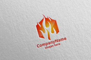3D Fire Flame Element Logo Design 9: A Dynamic Visual Identity Tool for Bold Brands