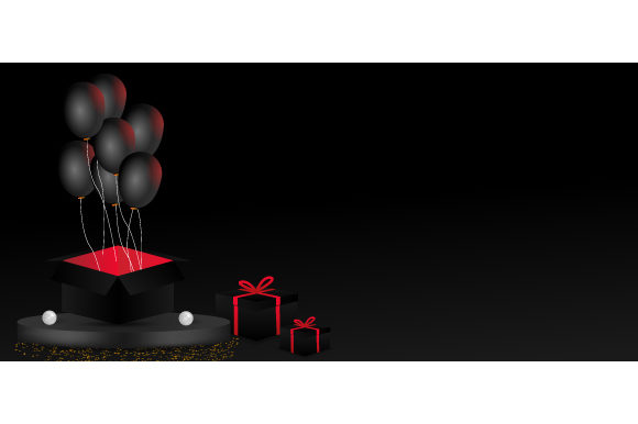 3D Gift Boxing Day Background Design