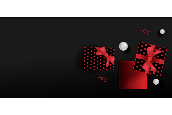 3D Gift Boxing Day Minimalist Background