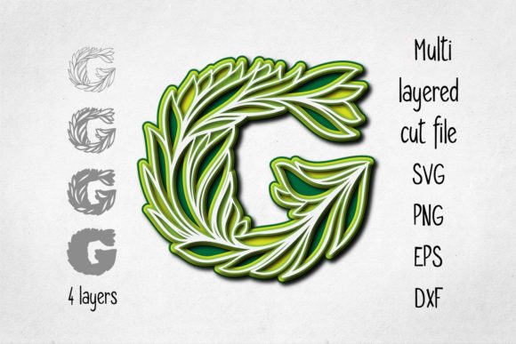 3D Layered Alphabet Letter G: A Practical Design Asset for Visual Communication