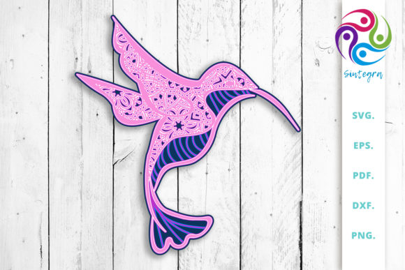 3D Multi Layer Hummingbird Cut File