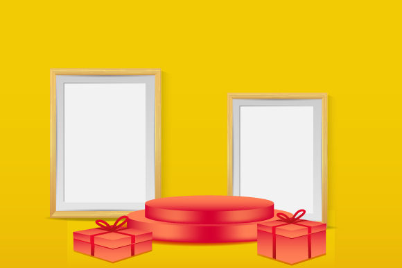 3D Podium with Gift Box and Frame: A Strategic Visual Tool for Clarity, Positioning, and Impact