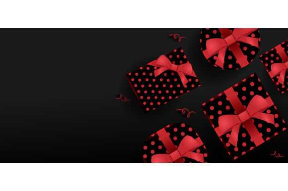 Black 3D Gift Boxing Day Background: A Strategic Visual Asset for Purpose-Driven Communication