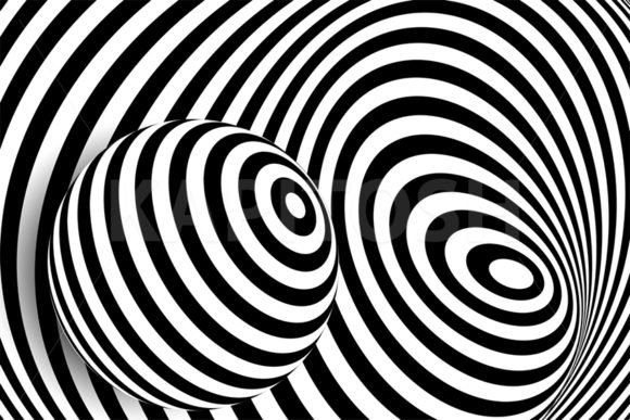 Black White 3D Line Distortion Illusion: A Practical Tool for Visual Clarity and Cognitive Calibration