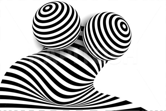 Black White 3D Line Illusion Distortion: A Strategic Tool for Clarity, Contrast, and Cognitive Engagement