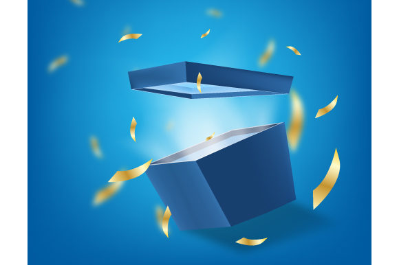 Blue Opened 3D Realistic Gift Box: What It Is and When It Fits Your Needs