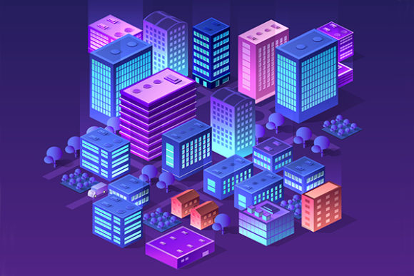 Future 3D Futuristic Isometric