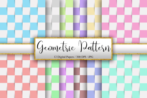 Geometric Pattern 3D Background