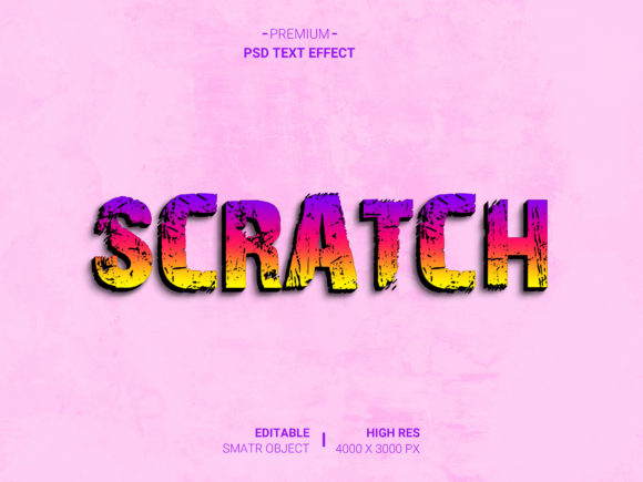 Scratch 3D Text Effect