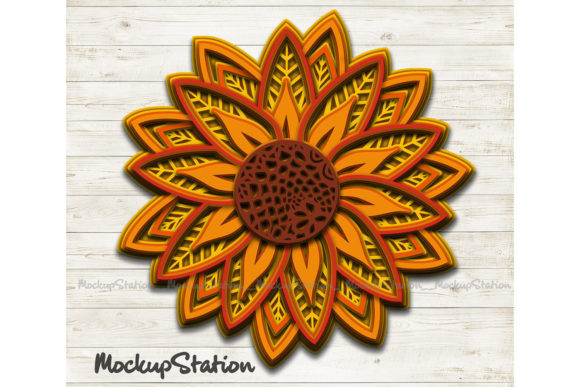 Sunflower 3D Mandala Layered Flower: Where Artistry Meets Mindful Craft