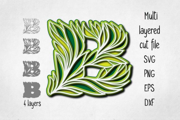 The 3D Alphabet Layered Letter B: A Strategic Design Asset for Modern Brand Expression