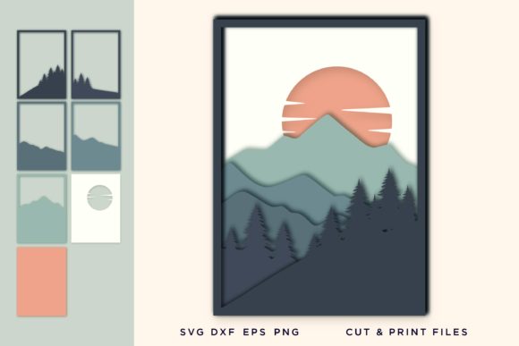 Wall Art 3D, Layered Mountain SVG: A Practical Asset for Modern Visual Design